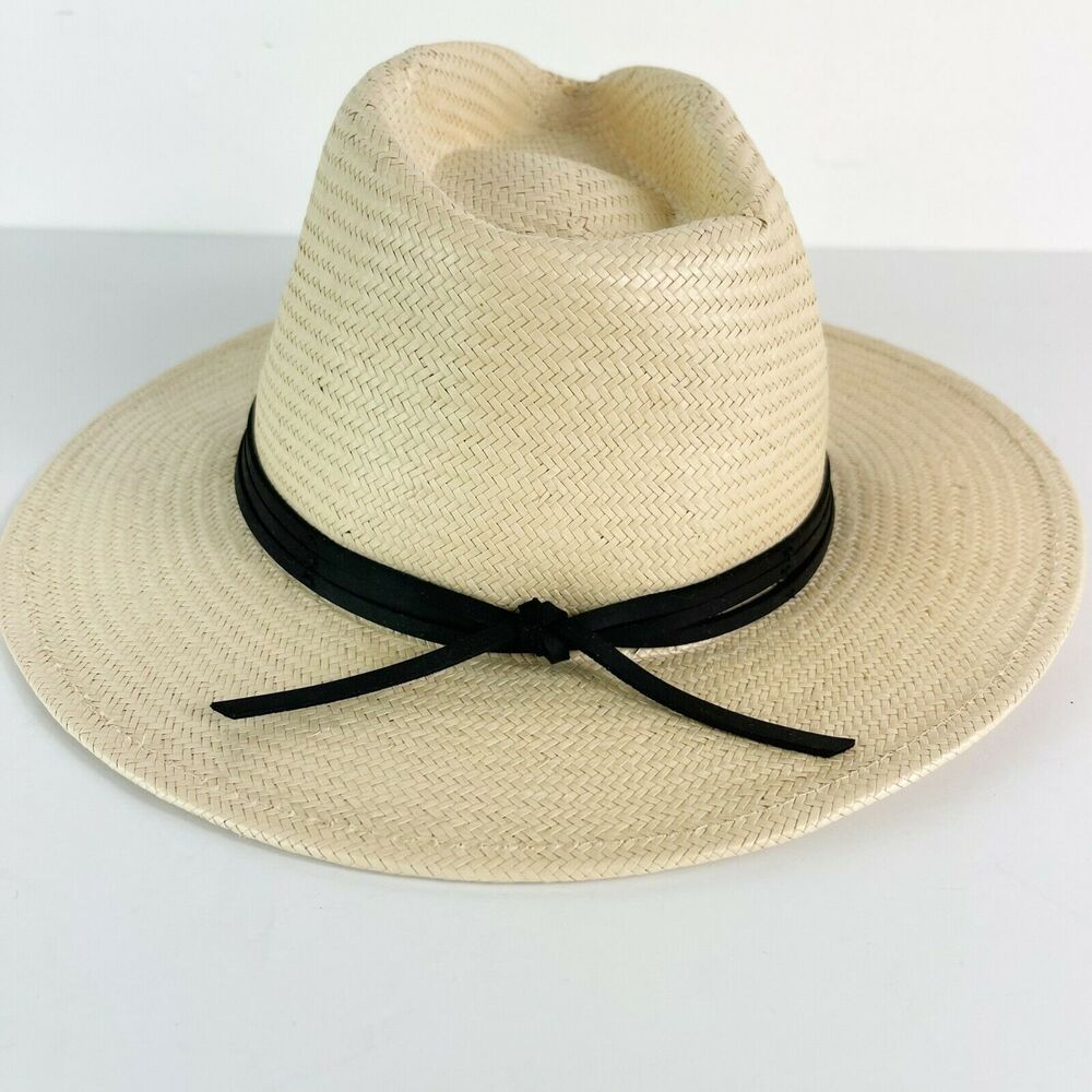Brixon NWT Women's Ivory Pacific Fedora Straw Hat Size S - Picture 5 of 11